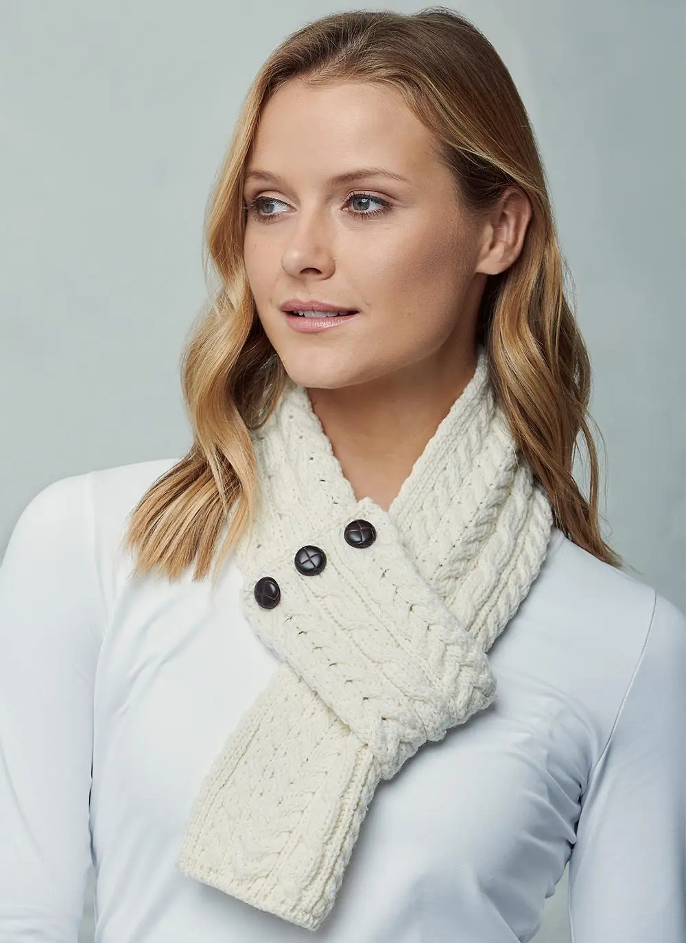 Merino Aran Loop Scarf